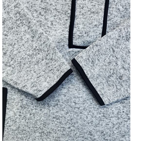 J.jill Fit Sweater Women's 3X Gray Fleece Pullover Zip Pockets Mock neck Active - Picture 5 of 8